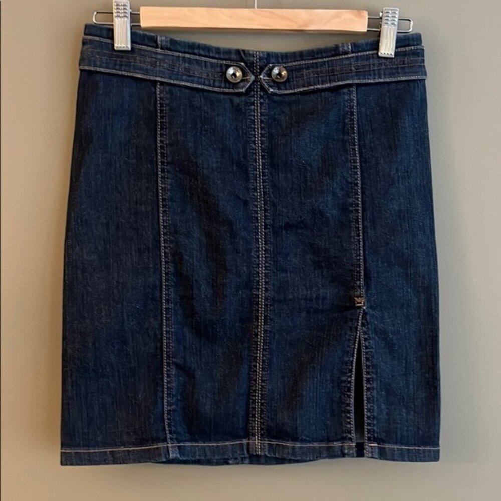 ARMANI JEANS Blue Denim Pencil Mini Skirt size small